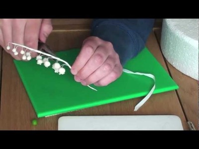 How to make gumpaste flowerpaste Lily of the Valley