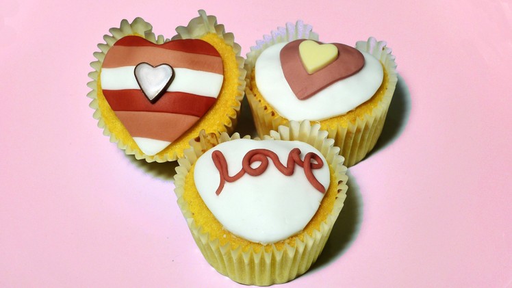 How to Make Heart Cupcakes - Valentines Day