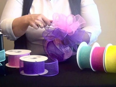 How to Make Mini Mesh Bows with 2 Colors