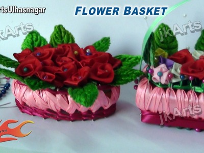 HOW TO: Make  Miniature Flower Basket of soap and Ribbon - JK Arts 531