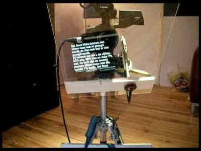 How to make the simplest autocue or teleprompter in the world