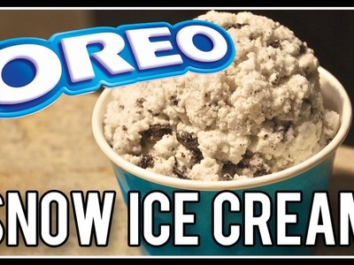 How To: Oreo SNOW Ice Cream! ❄ Snow Series
