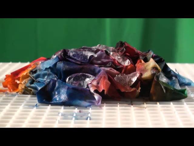 Ice Dyeing How To with time lapse