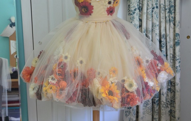 Making a Flower Fairy Dress - Part one