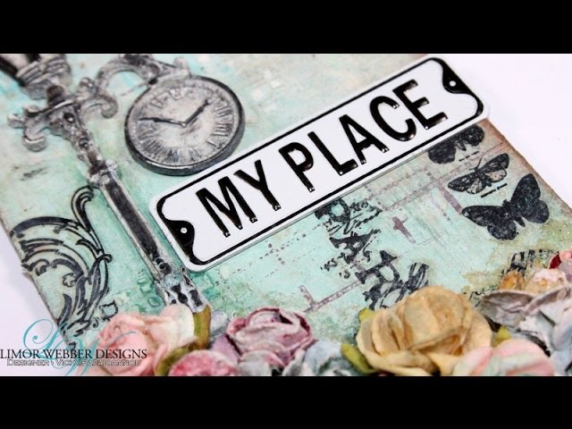 Mixed media tag: "my place"