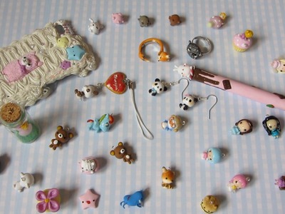 Polymer Clay Charm Update #13 - Rings, Kawaii Characters & More!