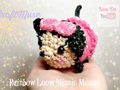 Rainbow Loom Minnie Mouse Loomigurumi.Amigurumi