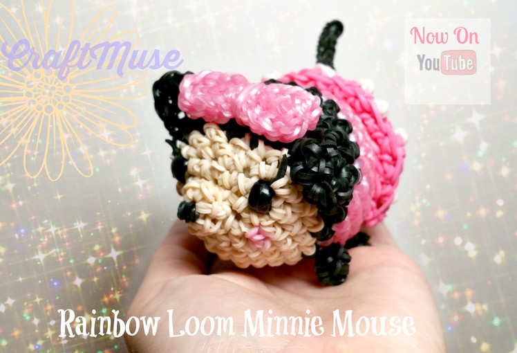 Rainbow Loom Minnie Mouse Loomigurumi.Amigurumi