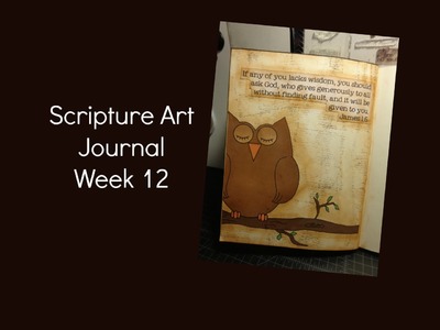 Scripture Art Journal Week 12 {James 1:5}
