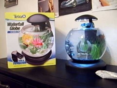 Tetra Waterfall Globe Aquarium Quick Overview and Filter Cartridge Replacement
