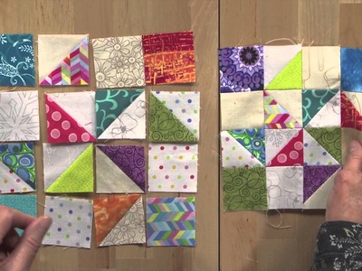 Addicted to Scraps with Bonnie Hunter for Quiltmaker March.April 2015
