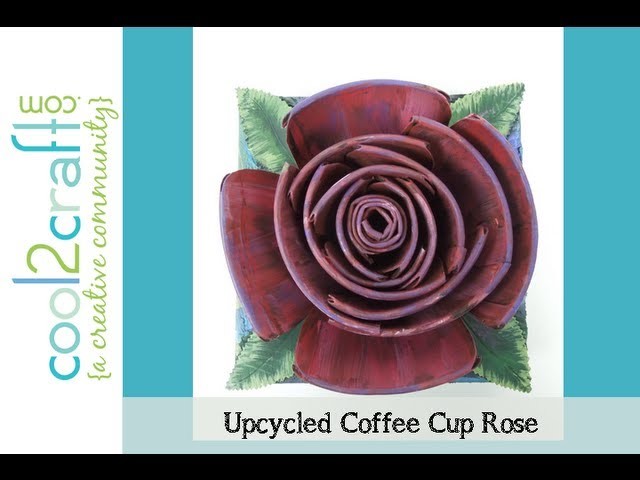 Aleene's Coffee Cup Rose on Canvas by Heidi Borchers