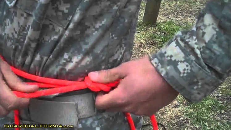 Army Ranger School Basics:  Knots - The Rappel Seat  - #1