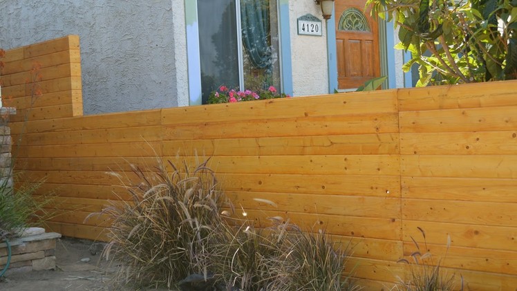 Build a horizontal fence and fence gate