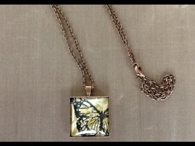 Butterfly Stamp Necklace Tutorial