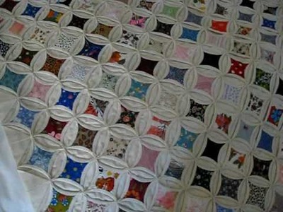 Cathedral Window Quilt: Granny Visit