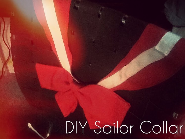 DIY Sailor Mars Cosplay: Sailor Collar Tutorial
