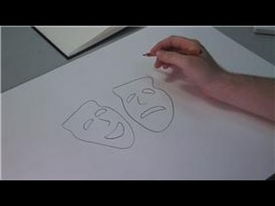 Drawing Lessons : How to Draw a Drama Mask