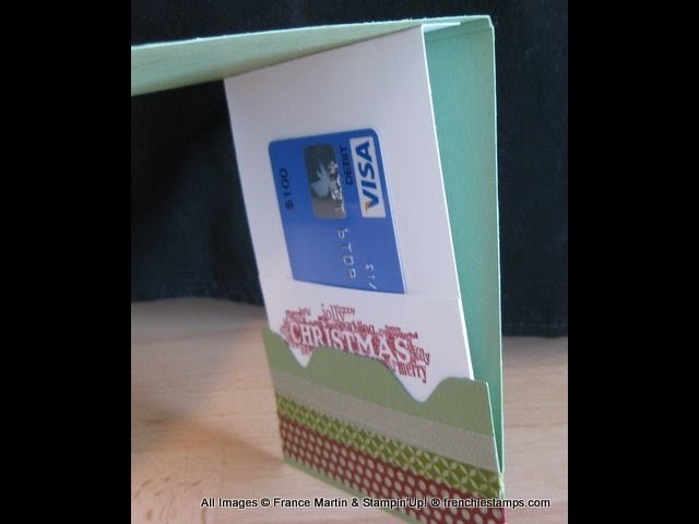 Gift Card Holder with Envelope Punch Board, frenchiestamps