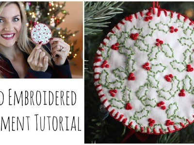 Hand Embroidered Ornament Tutorial