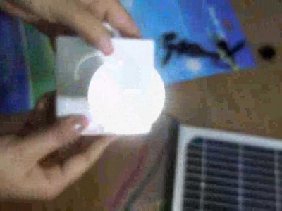How does the Solar powered LED Light works?