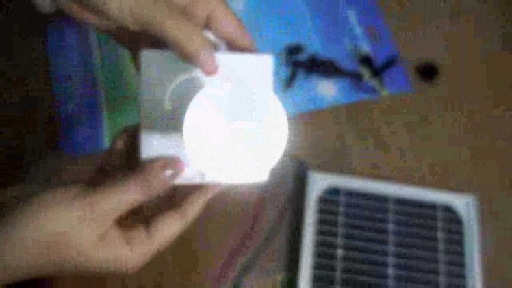 How does the Solar powered LED Light works?
