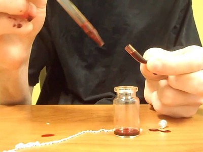 How to fill your own Blood Vial.  Truly Unique Alternative Jewelry