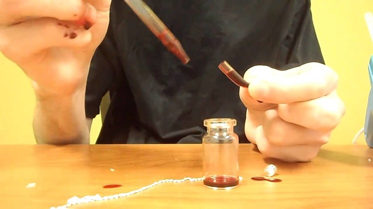 How to fill your own Blood Vial.  Truly Unique Alternative Jewelry