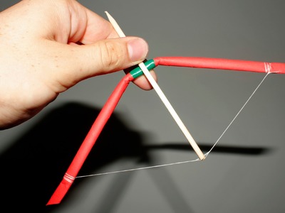 How to make a mini Bow and Arrow - (Paper Bow)