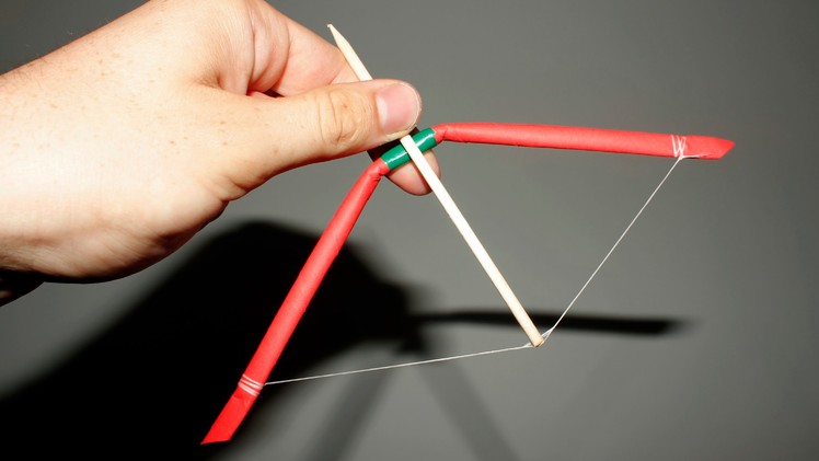 How to make a mini Bow and Arrow - (Paper Bow)