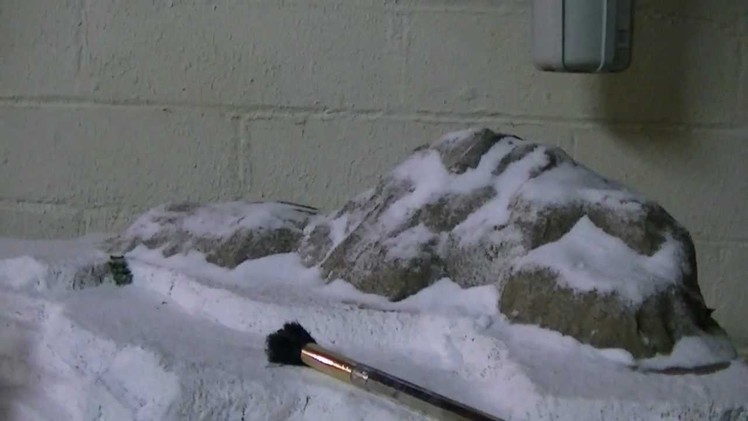 How to make a realistic snow caped mountain model