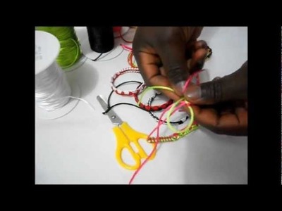 How to make african bracelets , ( ONE LOVE BRACELETS  ) African love