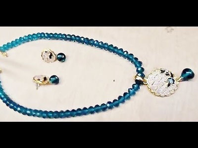 How to make Fashion jewelry - stone pendant set