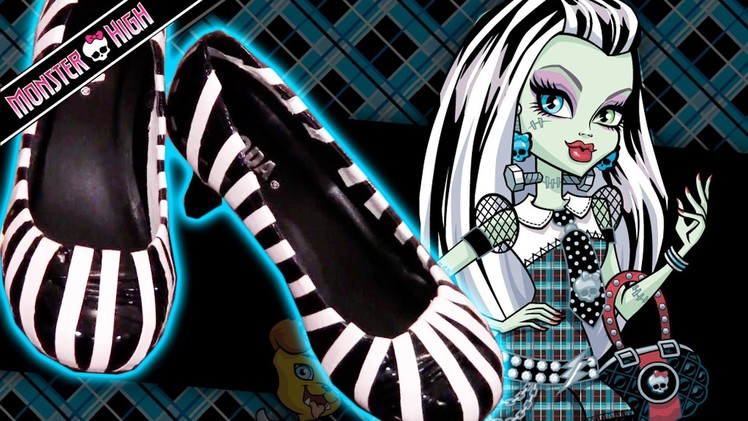 How to Make Frankie Stein's Shoes! Monster High Doll Costume Tutorial for Halloween or Cosplay