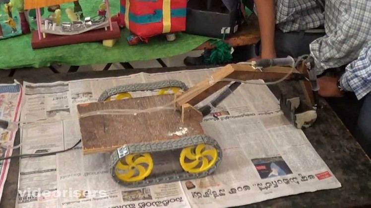 How to Make Jcb Procliner with Waste Materials - Ist Prize in Inspire Science Exhibition 2013