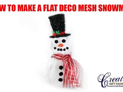 How to Make our 3 Piece Snowman with Poly Deco Mesh!