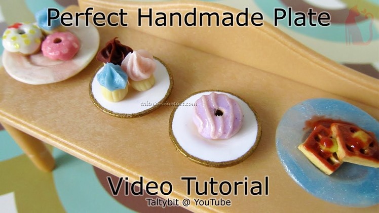 How to Make Polymer Clay Plates Tutorial without molds