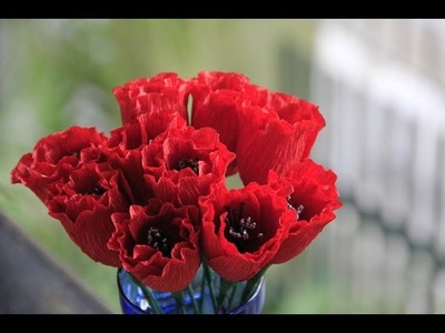 [How to make] TULIP PAPER FLOWER TUTORIAL - Hướng dẫn làm hoa tulip bằng giấy nhún