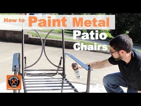 How to Paint Metal Patio Chairs -- by Home Repair Tutor