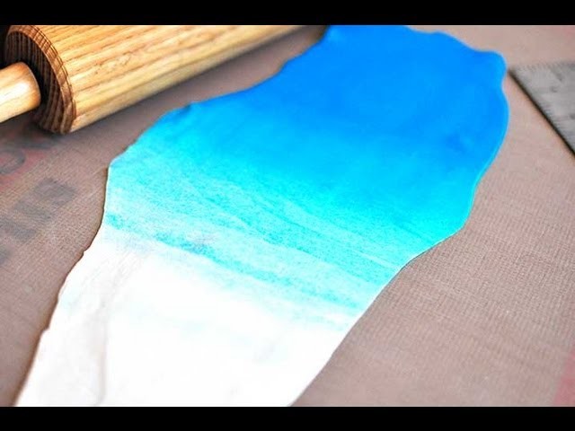How to roll ombre fondant or polymer clay
