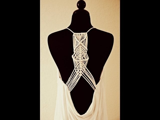 Macramé racerback from tshirt