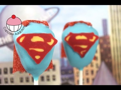 Make Superman Man of Steel Cake Pops! - A Cupcake Addiction How To Superhero Tutorial