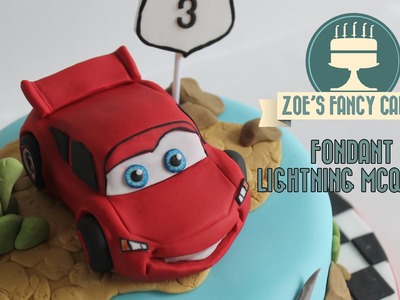 Making a Fondant Lightning McQueen From Disneys Cars How To Tutorial
