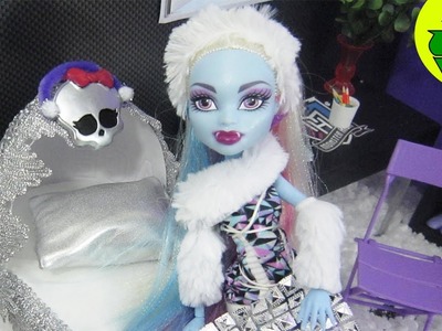 Monster High Tutorial:  Abbey Bominable Doll Bed - Recycling - EP