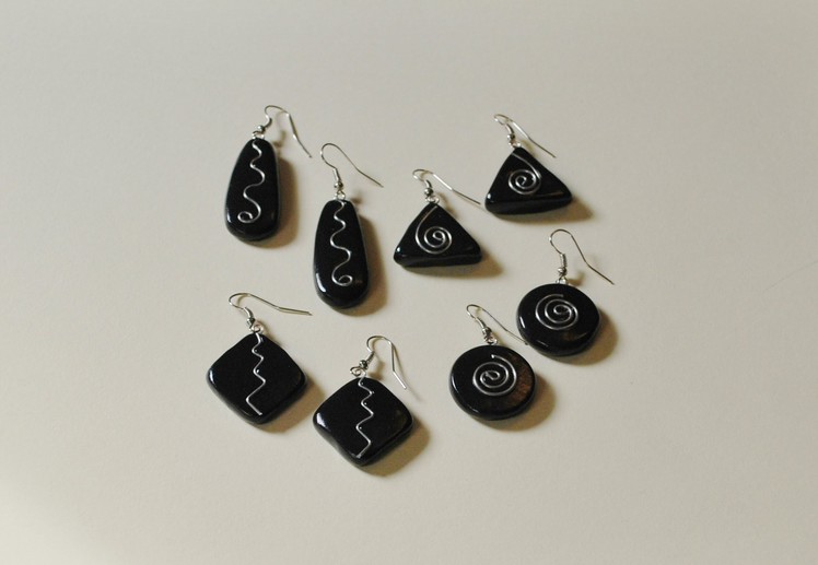 Polymer Clay Earrings with Wire Embellishments Tutorial