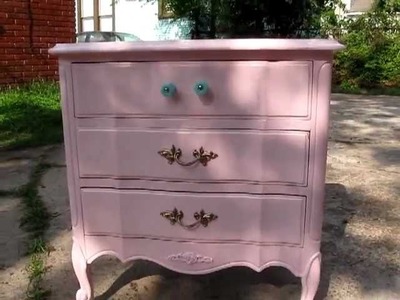 Refinishing Bella's French Provincial Furniture - Shabby Chic part 1
