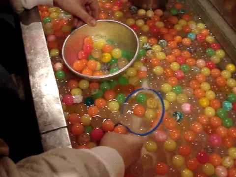 Scooping Super Balls (Bouncy Balls)
