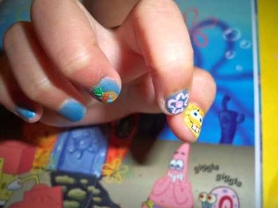 Spongebob Inspired Nails