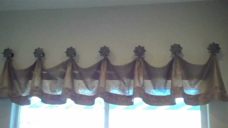 Turn a Scarf  into an Amazing Valance