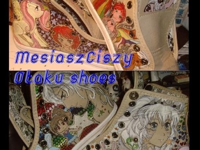 * TUTORIAL* How to painting Shoes Otaku shoes Custom Painted manga style MLP kawaii - MesiaszCiszy